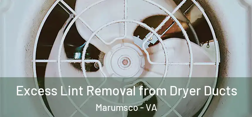 Excess Lint Removal from Dryer Ducts Marumsco - VA
